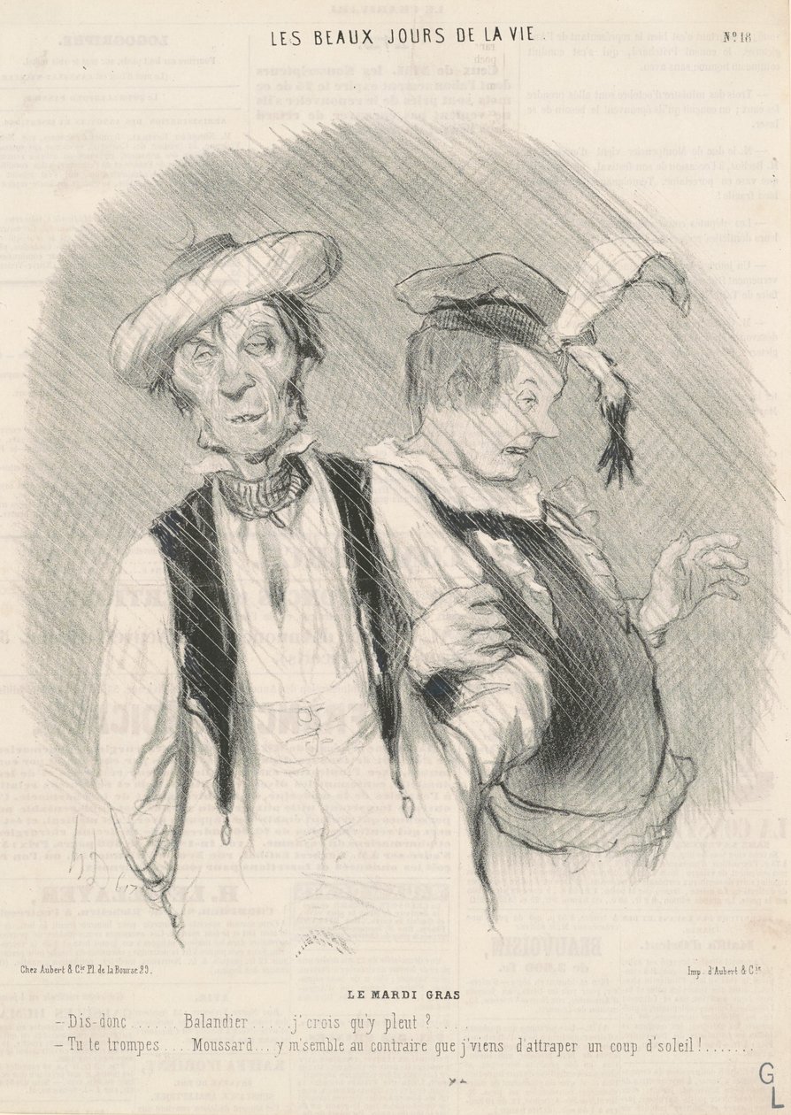 Terça-feira gorda de Honoré Daumier