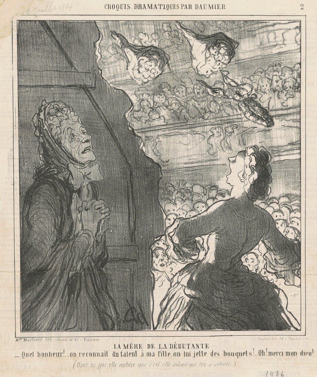 A mãe do iniciante de Honoré Daumier