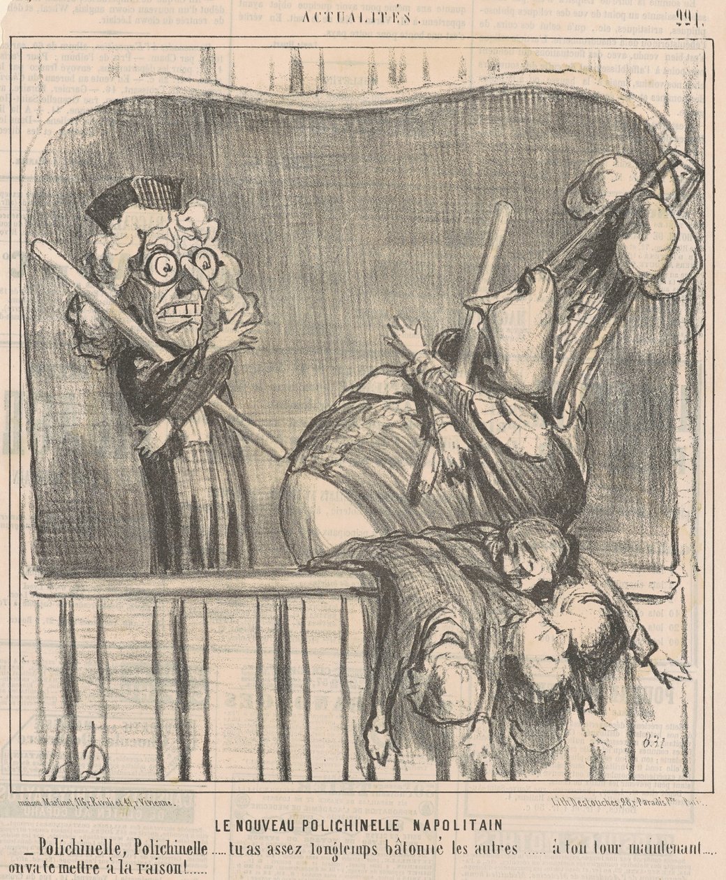 O novo boneco napolitano de Honoré Daumier