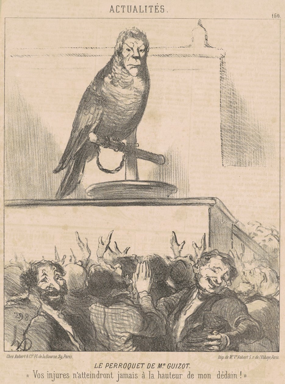 papagaio de M. Guizot de Honoré Daumier