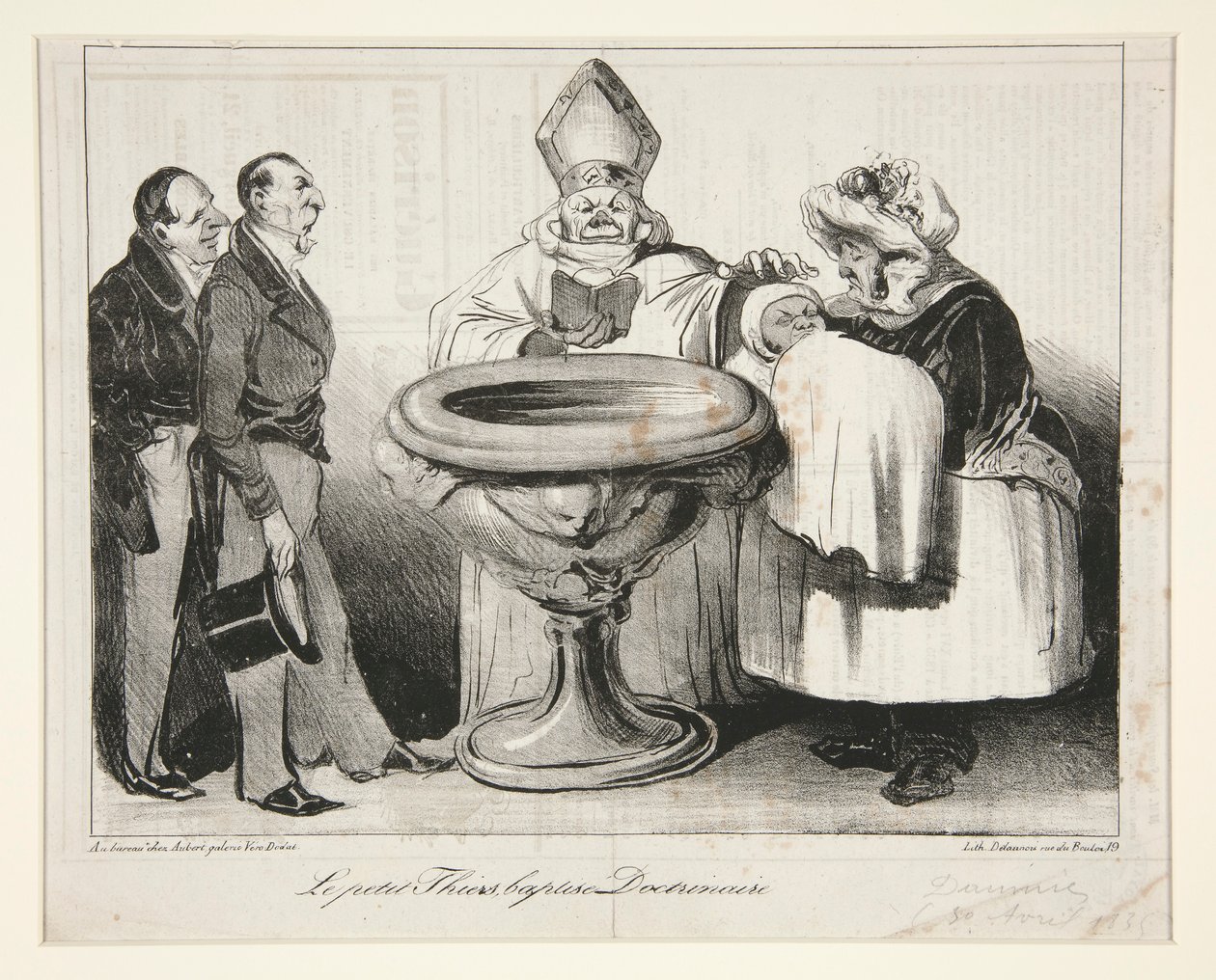 Os pequenos Thiers, baptizados? Doctrinaire (Jovens Ladrões de Honoré Daumier