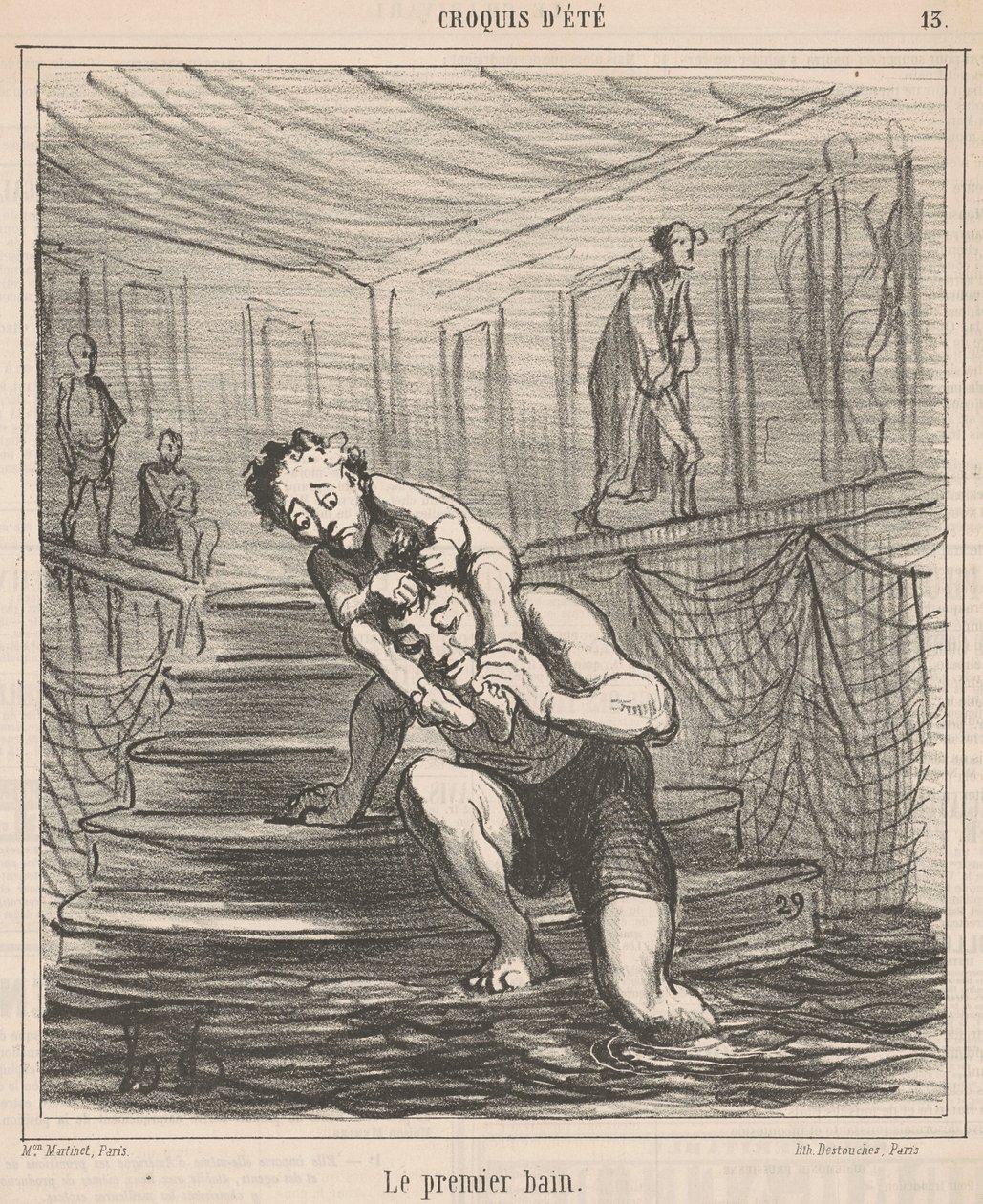 O primeiro banho de Honoré Daumier