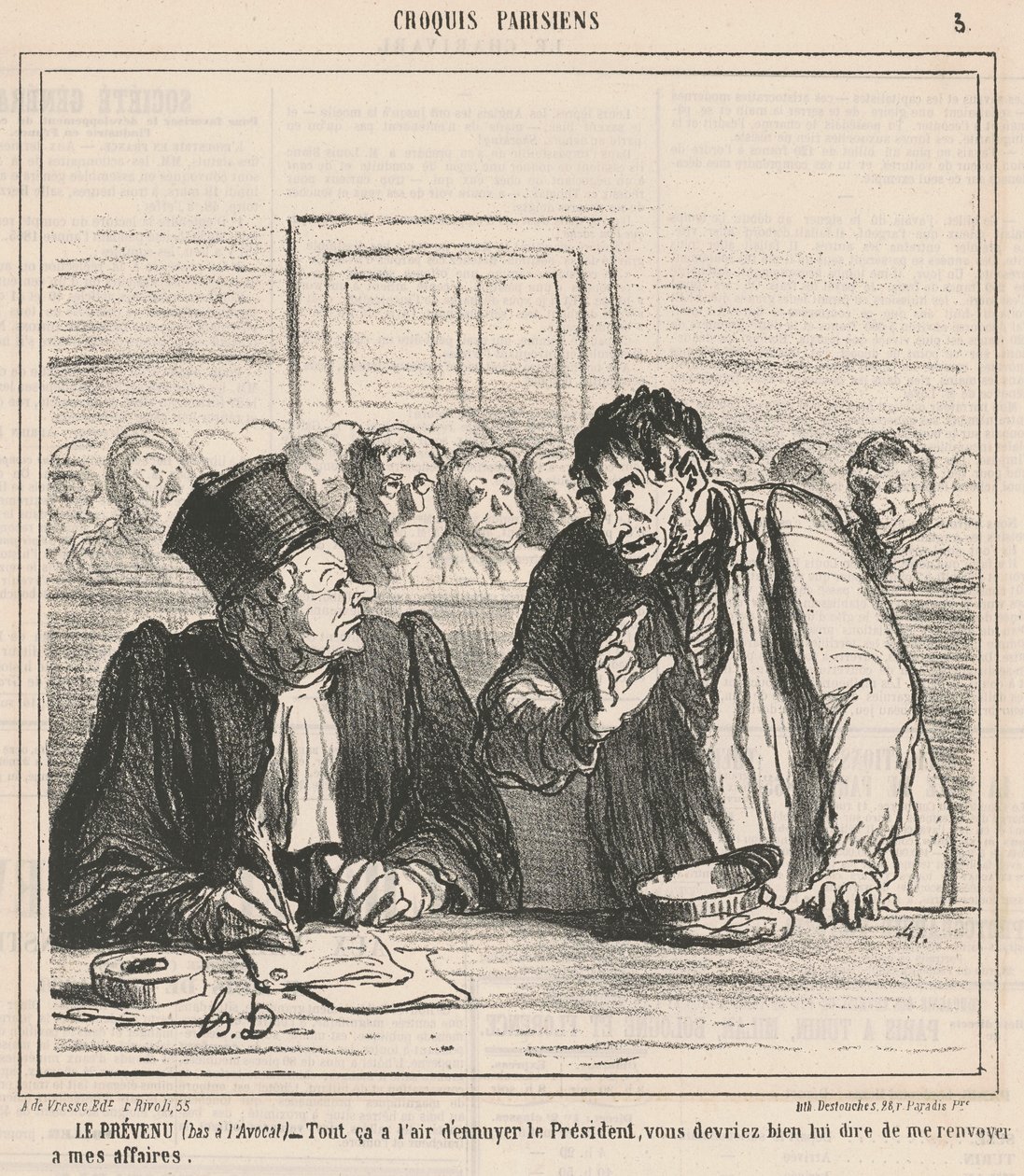O acusado de Honoré Daumier