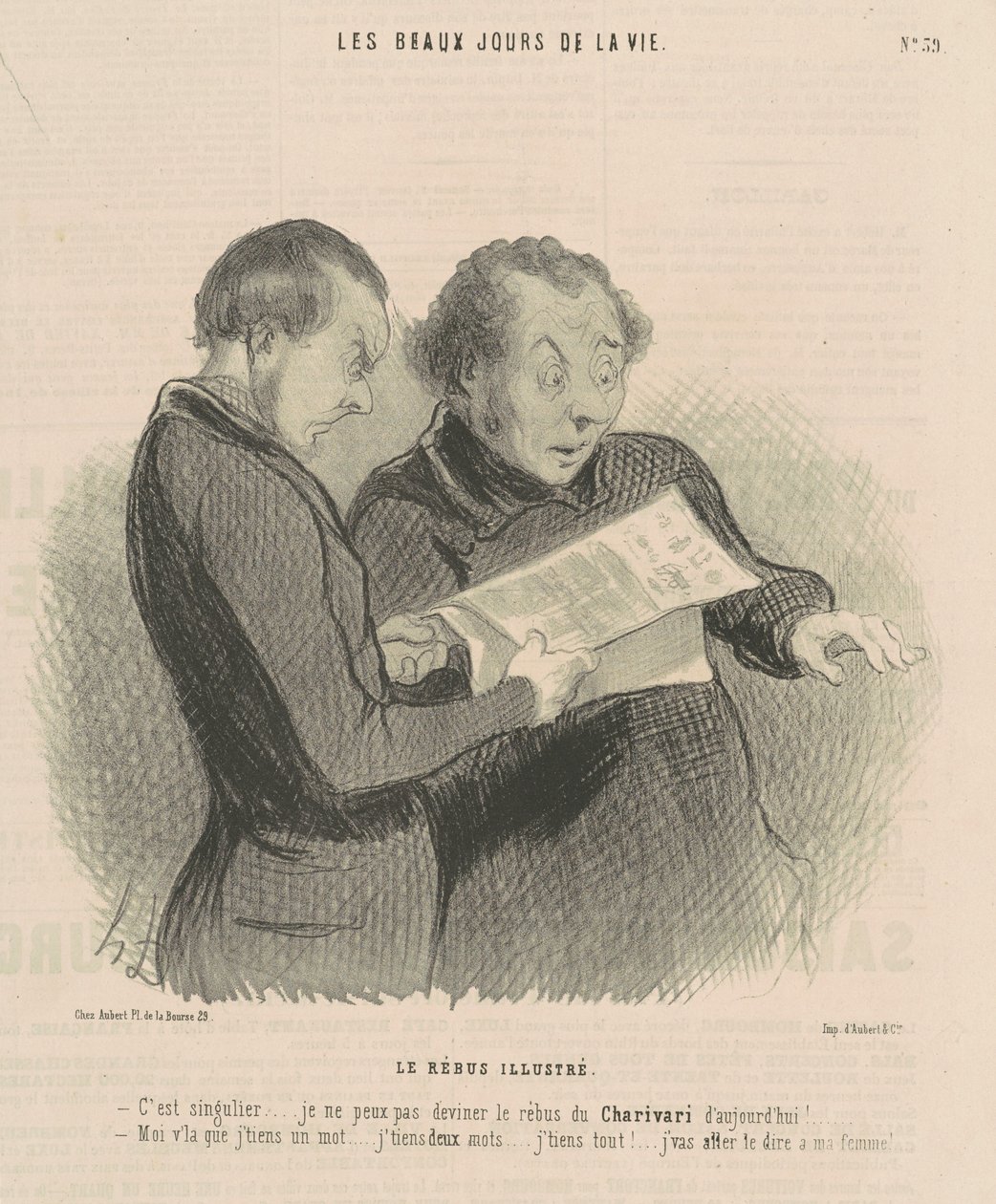 O rébus ilustrado de Honoré Daumier