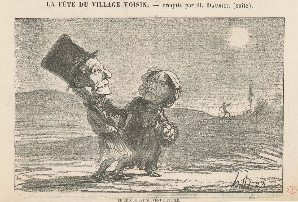 O retorno é muitas vezes difícil de Honoré Daumier