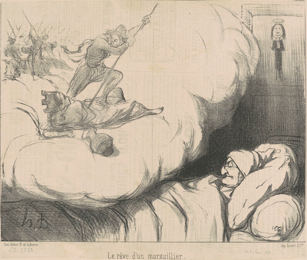 O sonho de um pastor de Honoré Daumier