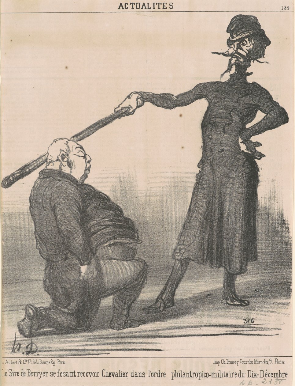 O senhor de Berryer... Chevalier... de Honoré Daumier