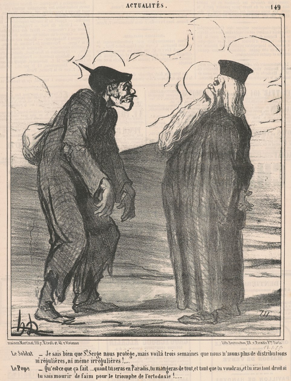 O soldado... eu sei... de Honoré Daumier