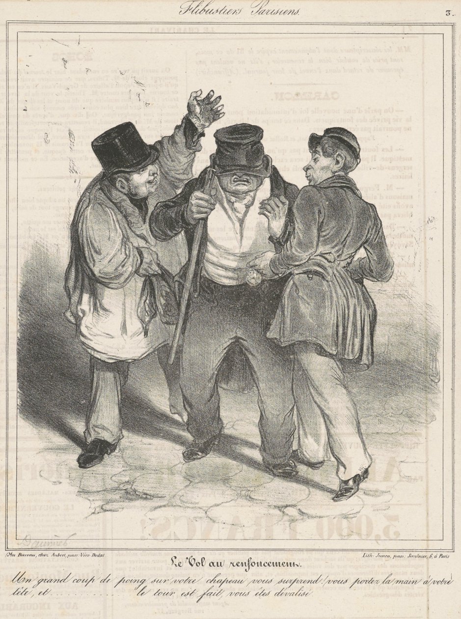 O roubo no recreio de Honoré Daumier