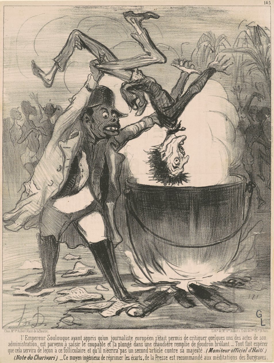 O imperador alivia... de Honoré Daumier
