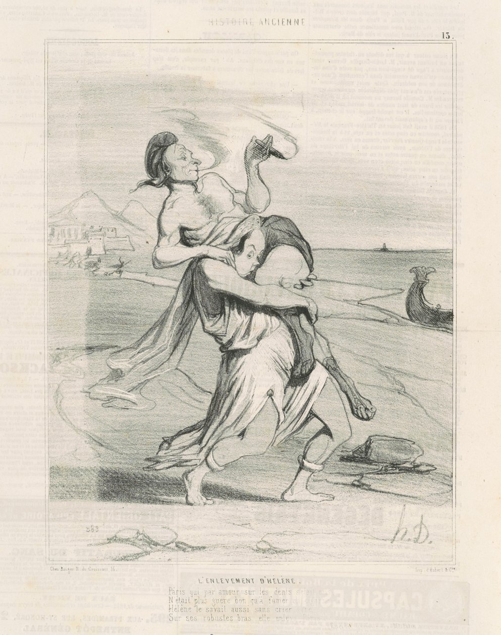 O sequestro de Helena de Honoré Daumier