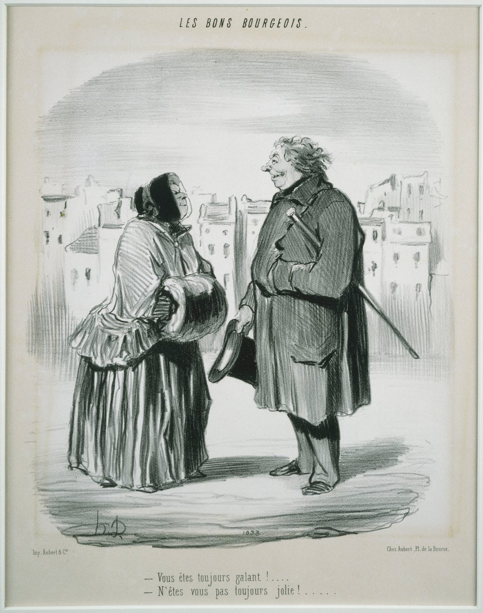 Les Bons Bourgeois- Você é sempre galante! de Honoré Daumier
