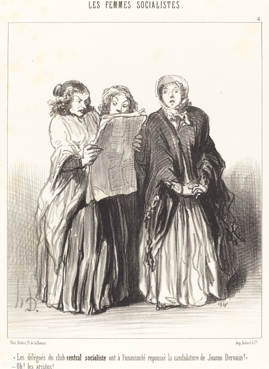 Les Délégués du club central socialiste ont repoussé... de Honoré Daumier
