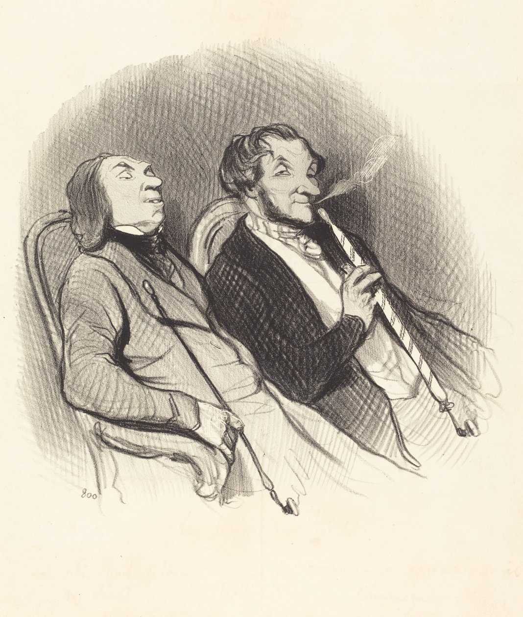 Les Fumeurs de Hadchids de Honoré Daumier