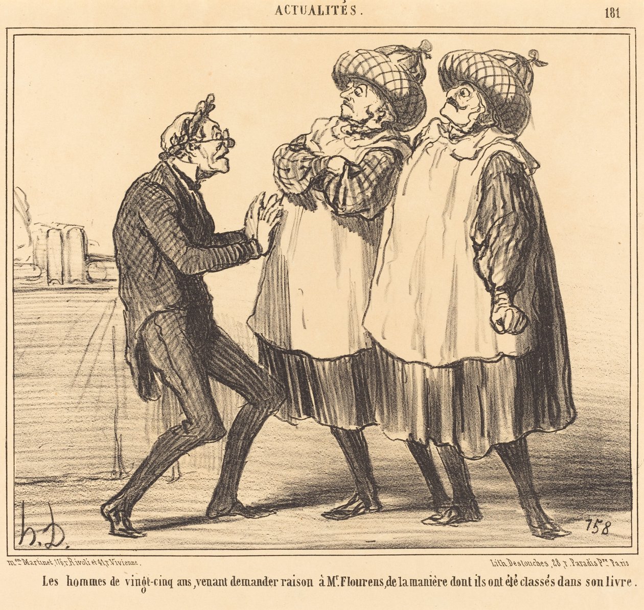 Les Hommes de vingt-cinq ans... de Honoré Daumier