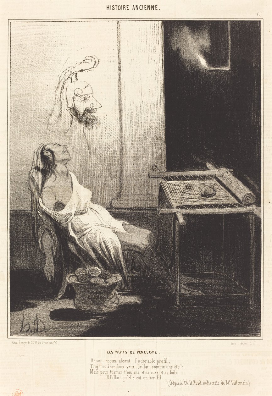 As noites de Penélope de Honoré Daumier