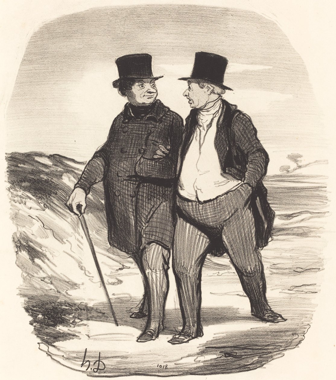 Os tempos são difíceis... de Honoré Daumier