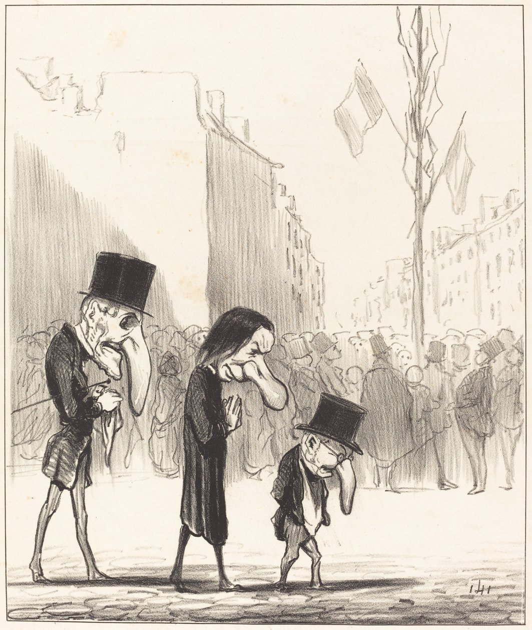 Os três pequenos santos de Honoré Daumier