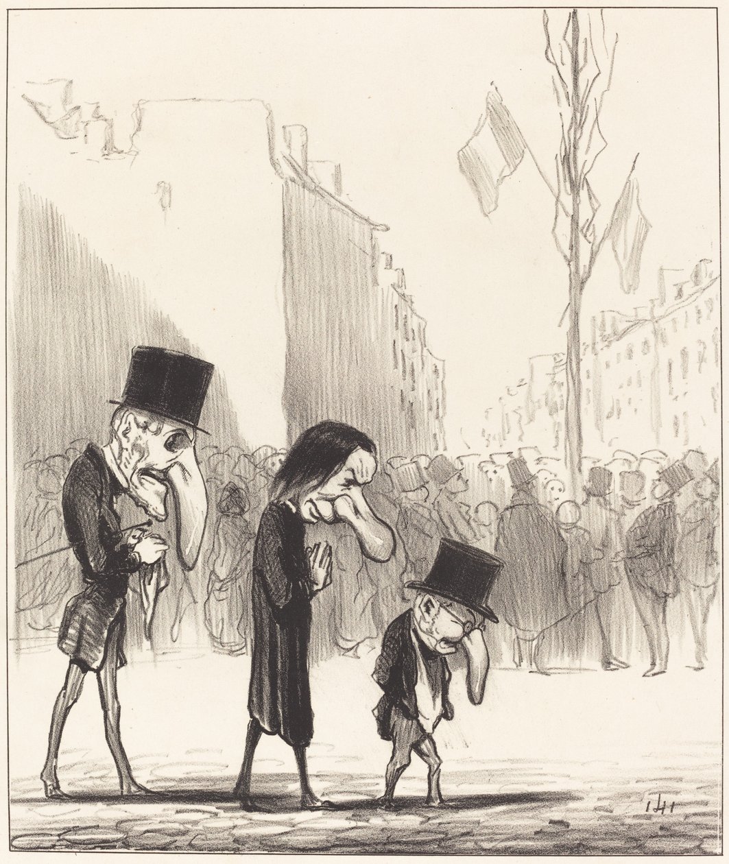 Os três pequenos santos de Honoré Daumier