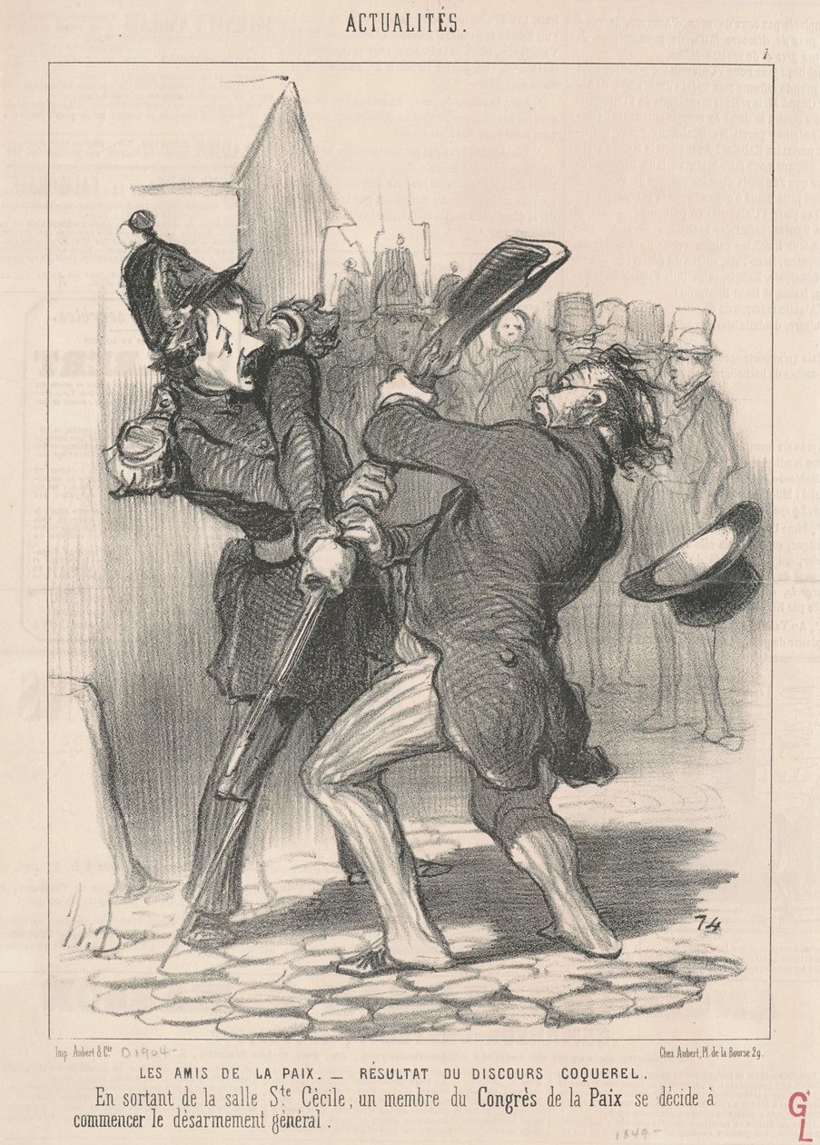Amigos da paz... de Honoré Daumier