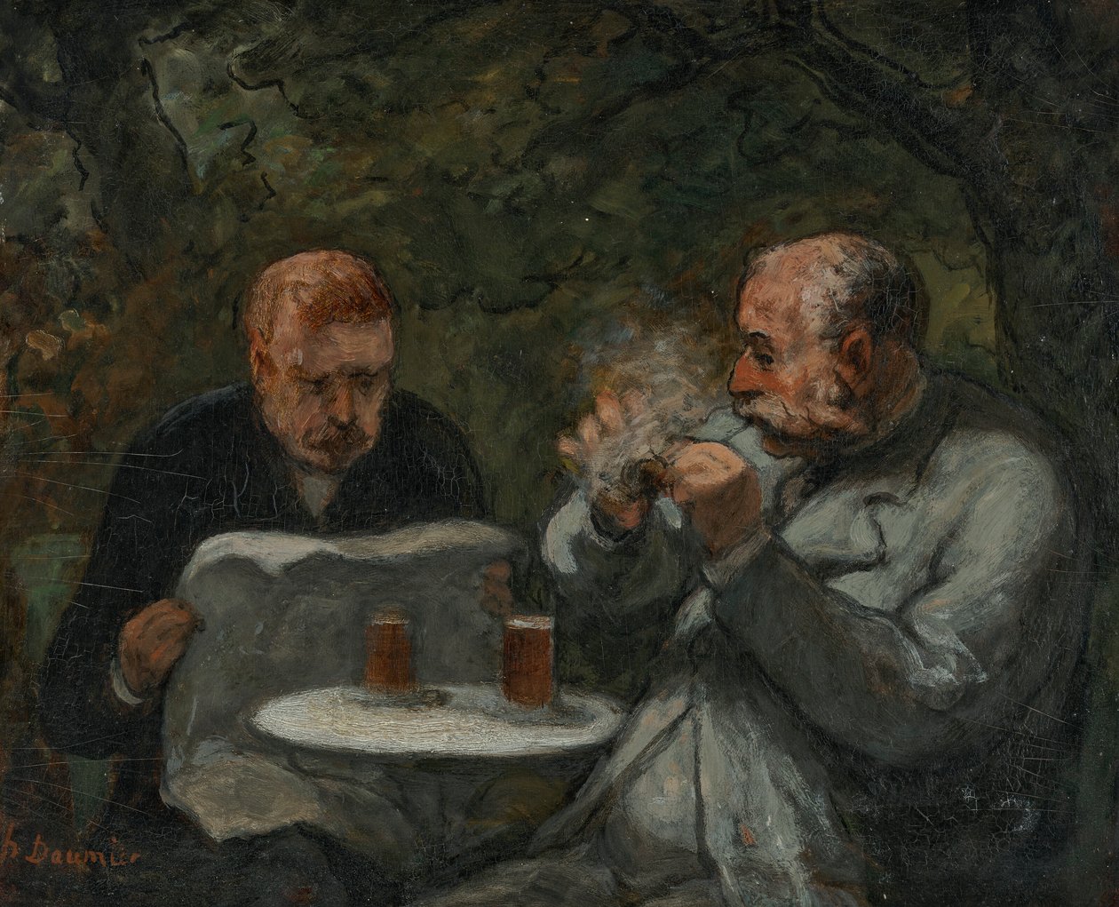 Bebedores de cerveja de Honoré Daumier