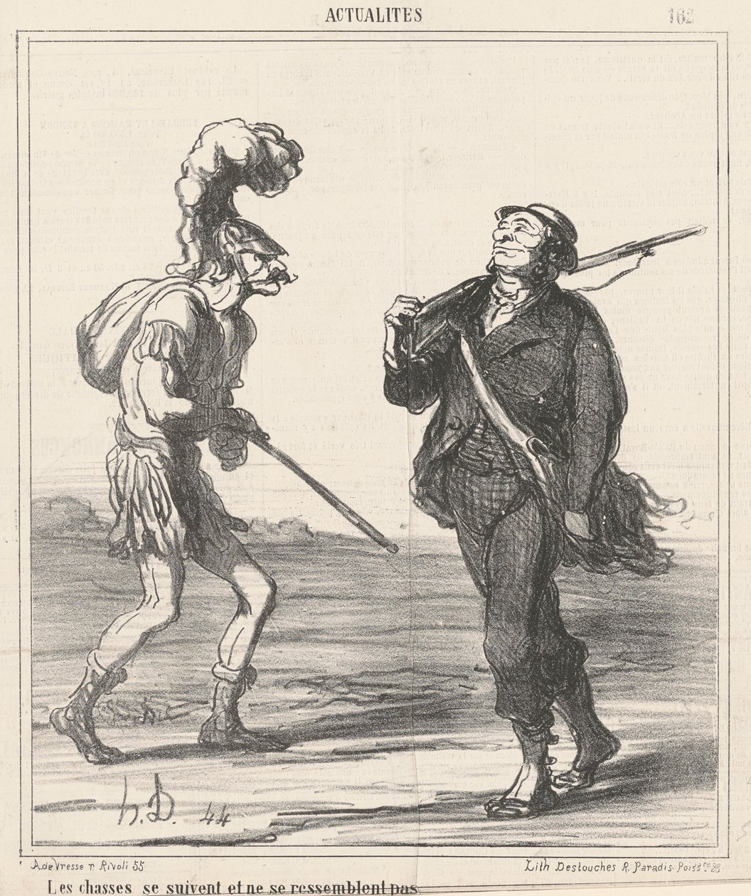 Caças... não se parecem de Honoré Daumier
