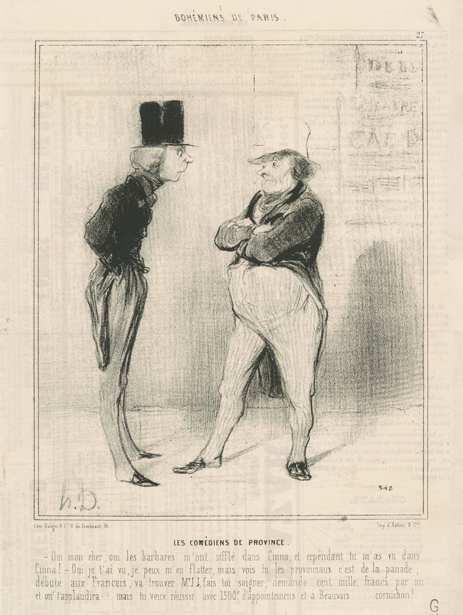 comediantes da província de Honoré Daumier