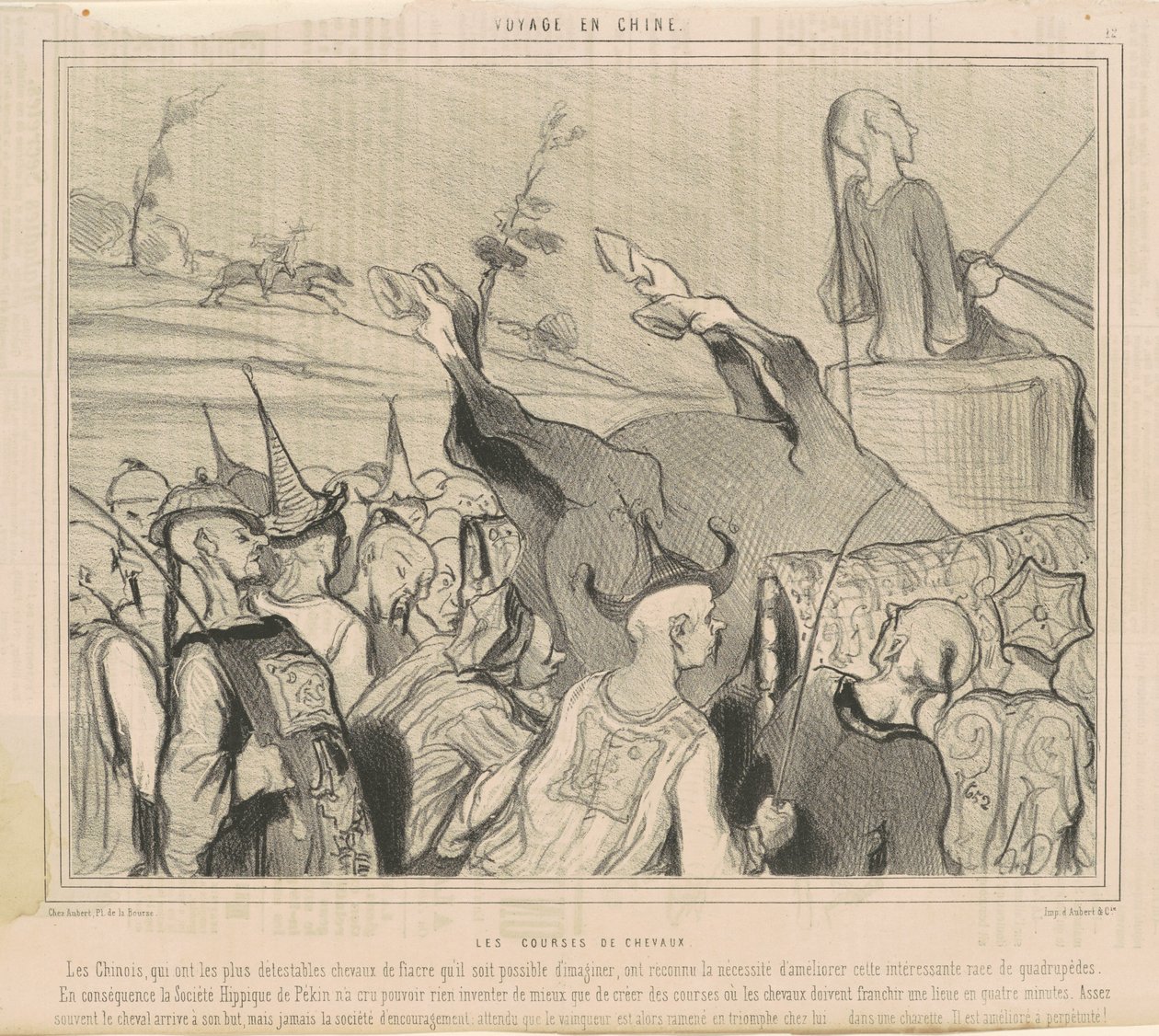 corrida de cavalo de Honoré Daumier