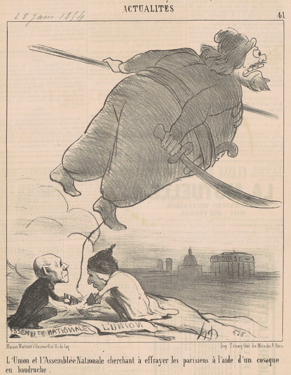 Os debates... de Honoré Daumier