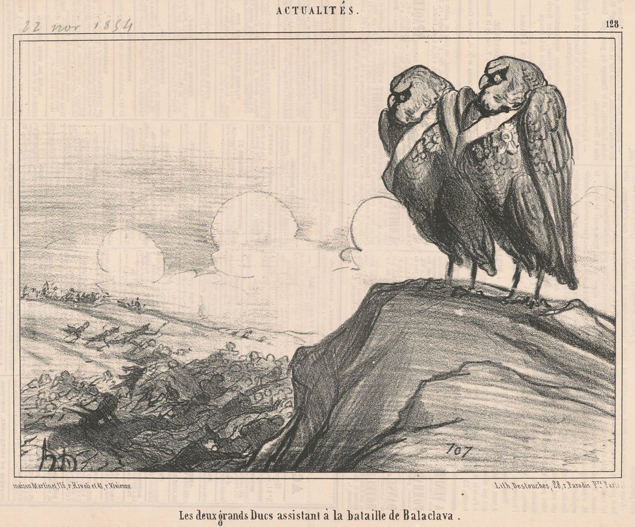 Os dois grão-duques... de Honoré Daumier