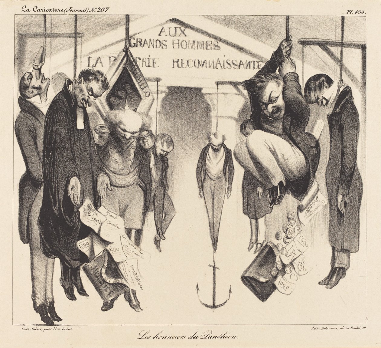 Honras do Panteão de Honoré Daumier