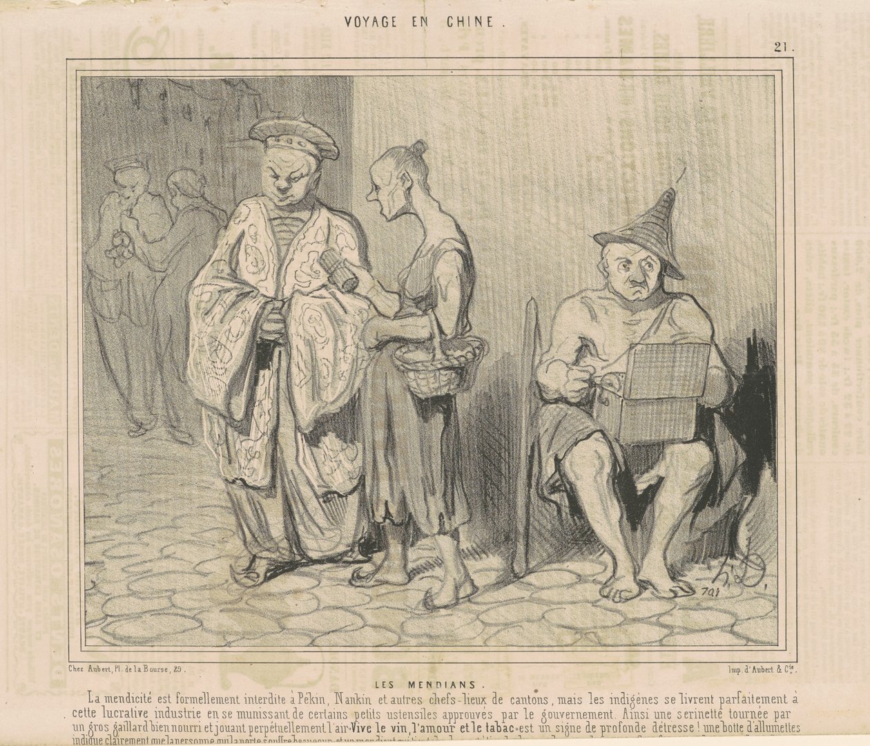 os mendianos de Honoré Daumier