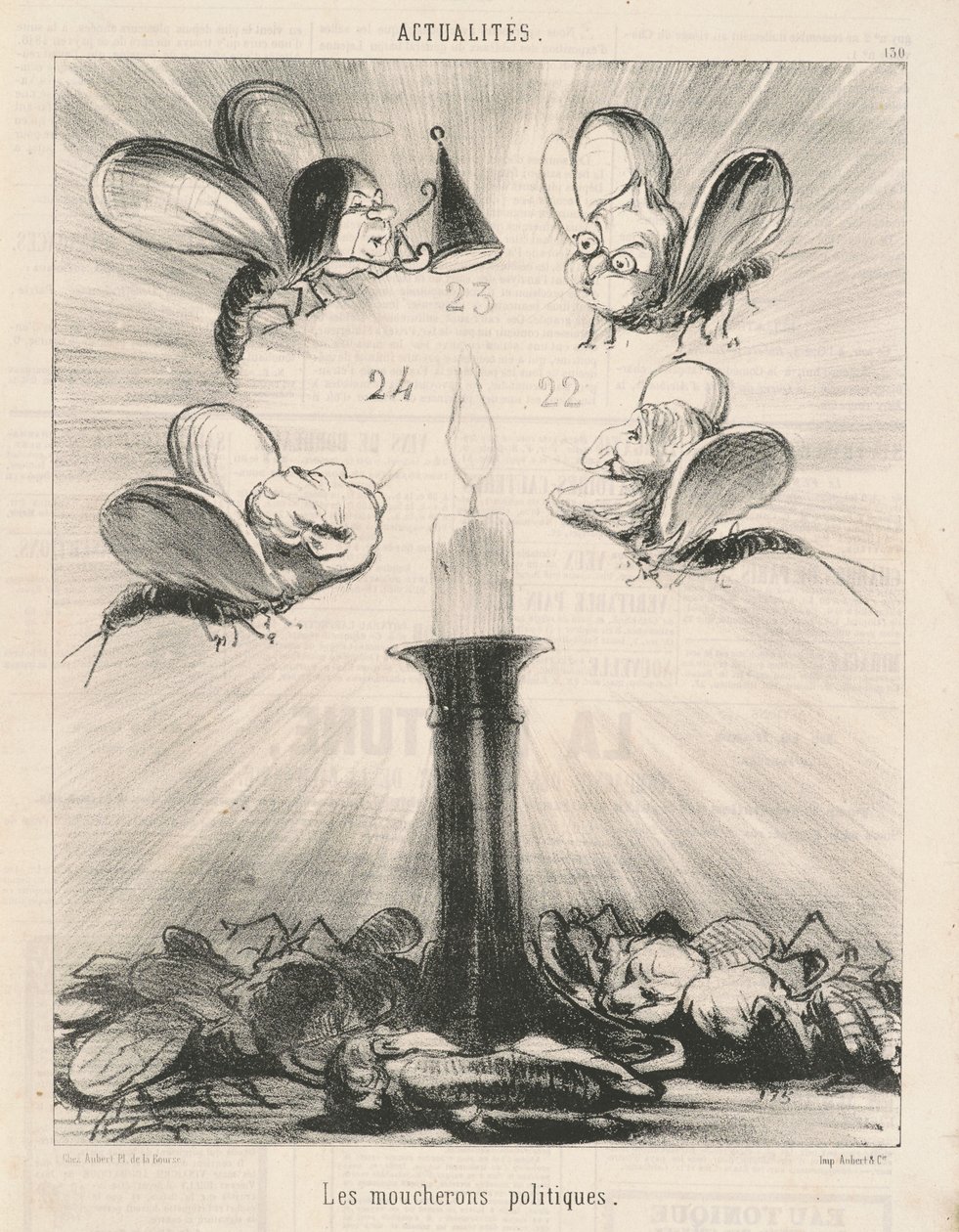 Os mosquitos políticos de Honoré Daumier