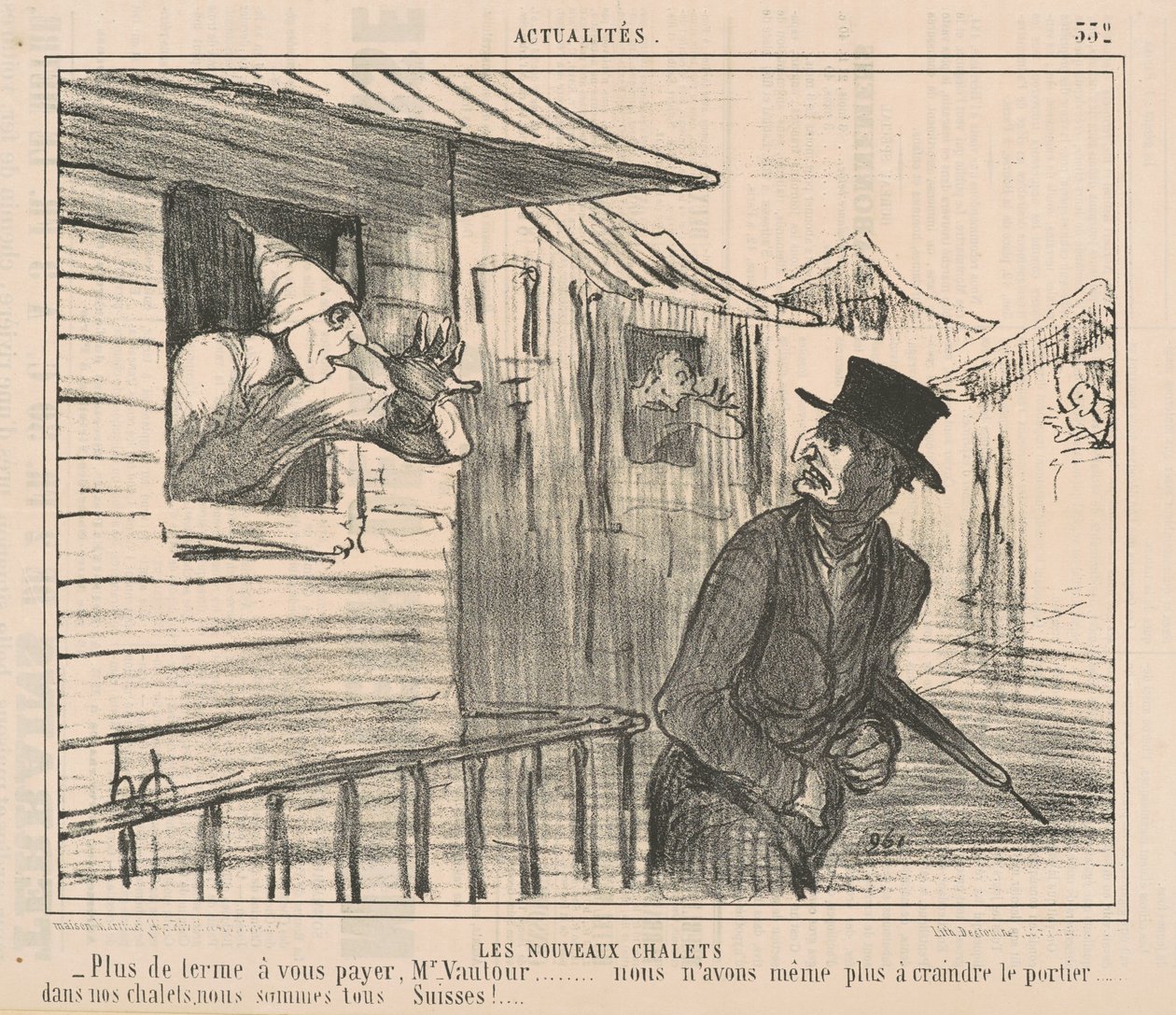 As novas cabines de Honoré Daumier
