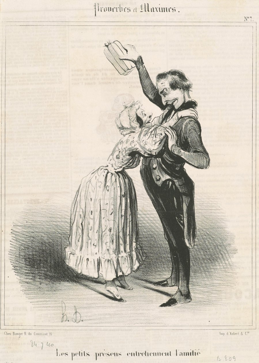 Os pequenos presentes... de Honoré Daumier