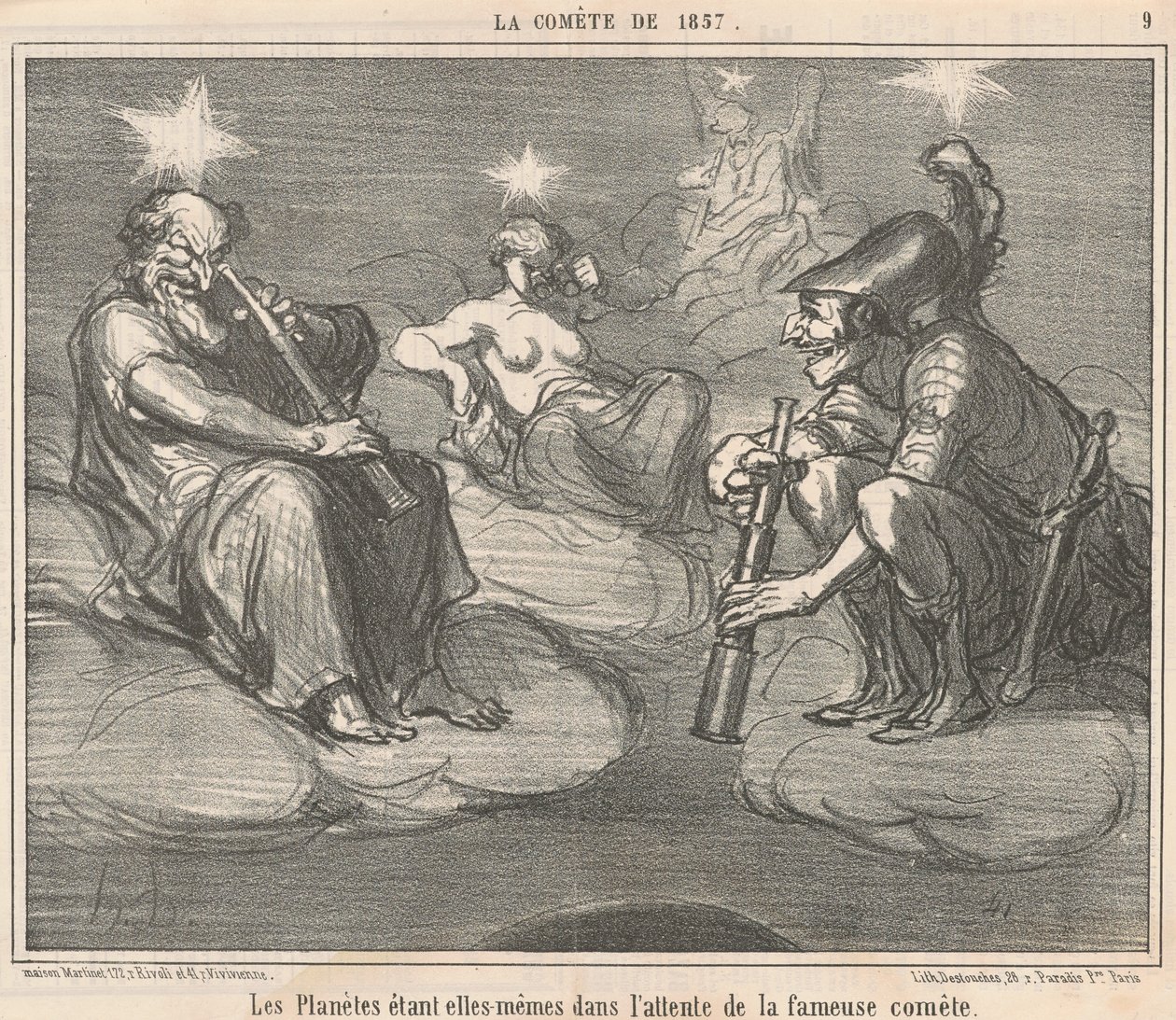 Os planetas sendo eles mesmos de Honoré Daumier