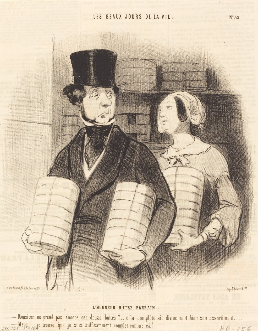A honra de ser um patrocinador de Honoré Daumier