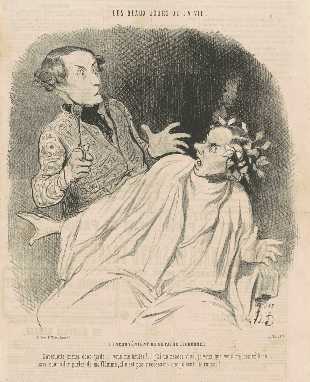 O lado ruim de ser mimado... de Honoré Daumier