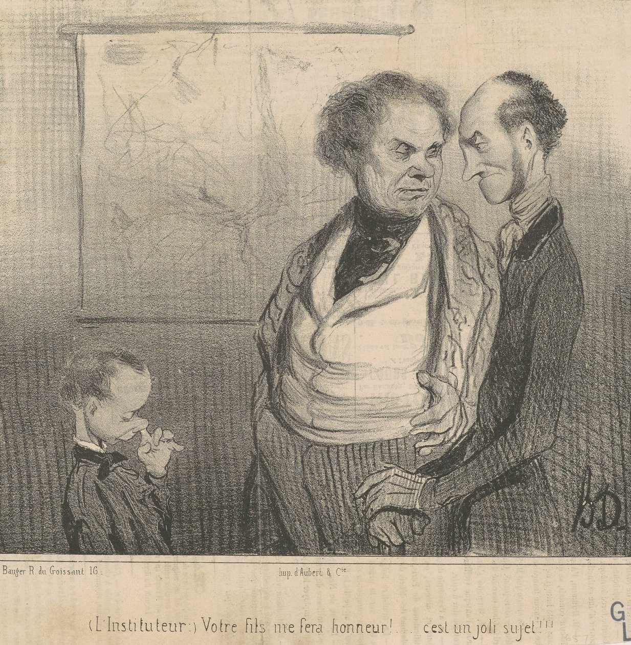O professor: seu filho vai me honrar!... de Honoré Daumier