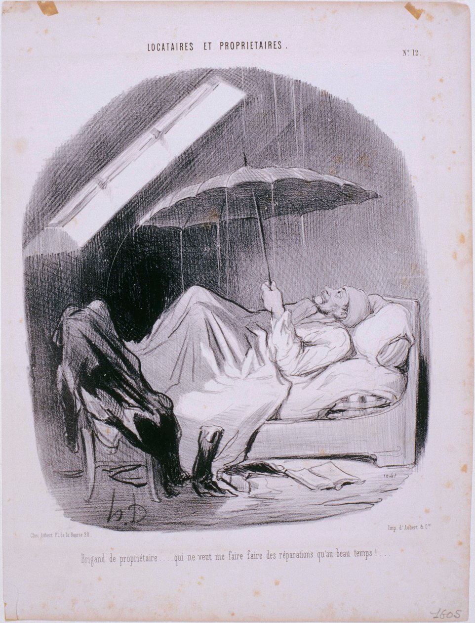 Inquilinos e proprietários - Landlord Brigand de Honoré Daumier