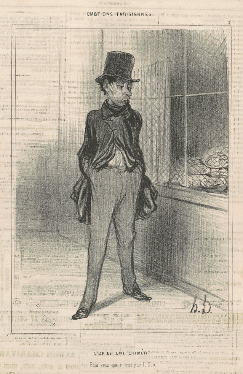 O ouro é uma quimera de Honoré Daumier