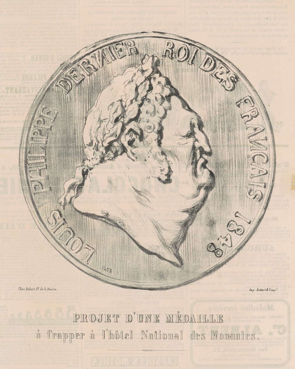 Louis-Philippe, último rei dos franceses de Honoré Daumier