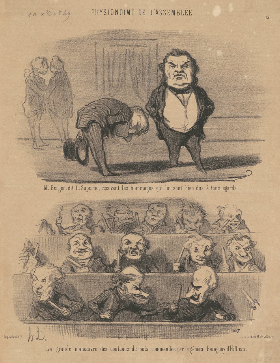 Sr. Berger, disse que o soberbo... de Honoré Daumier