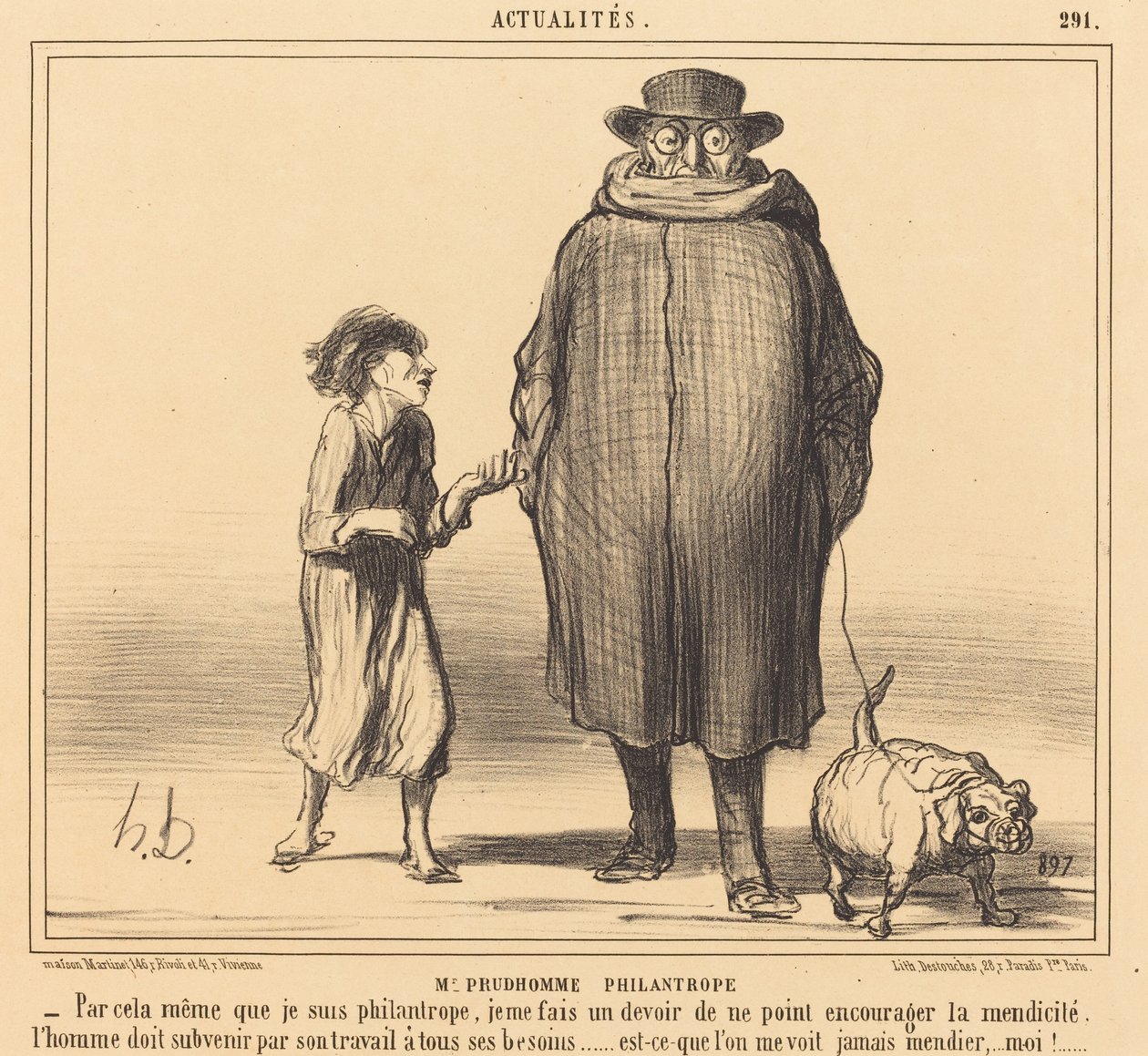 Sr. Prudhomme Philanthrope de Honoré Daumier