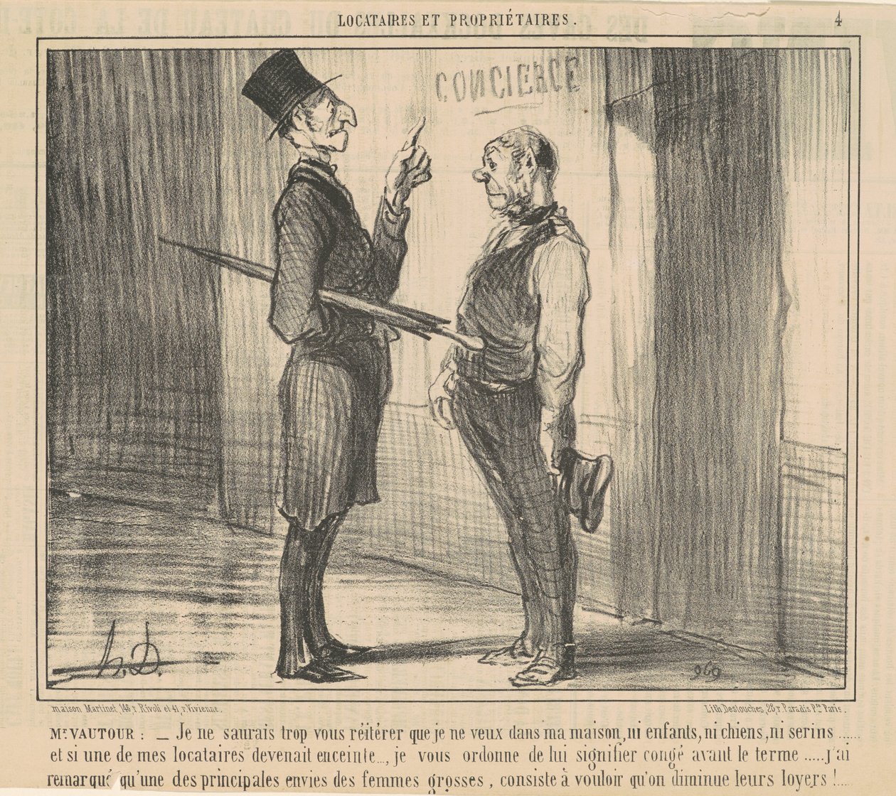 Sr. Vautour: Eu não posso dizer... de Honoré Daumier