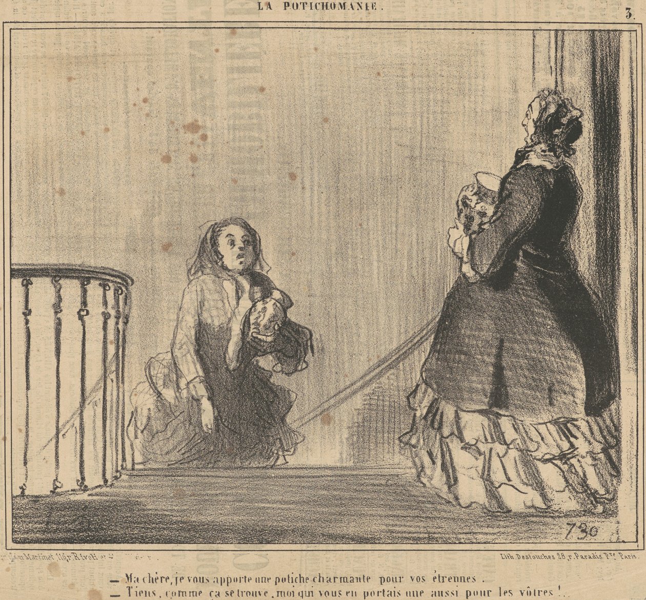 Minha querida, trago-te um potiche... de Honoré Daumier