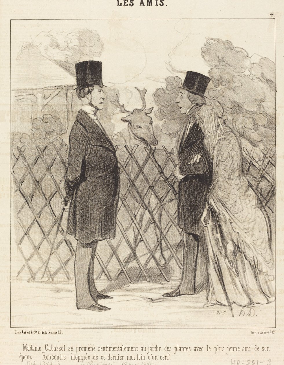 Madame Cabassol caminha... de Honoré Daumier