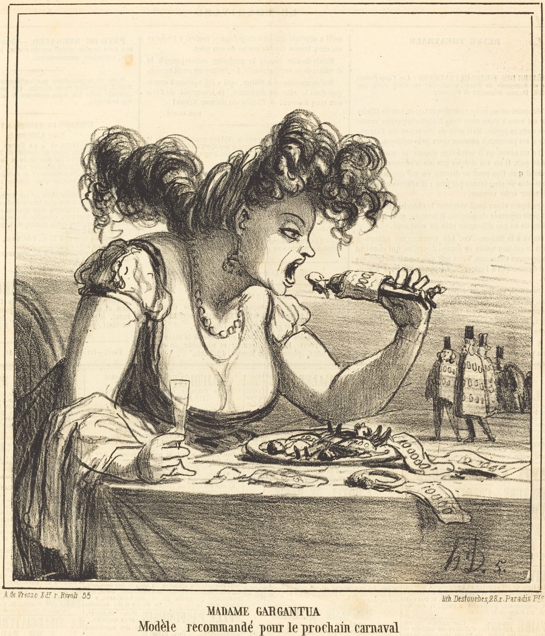 Madame Gargântua de Honoré Daumier