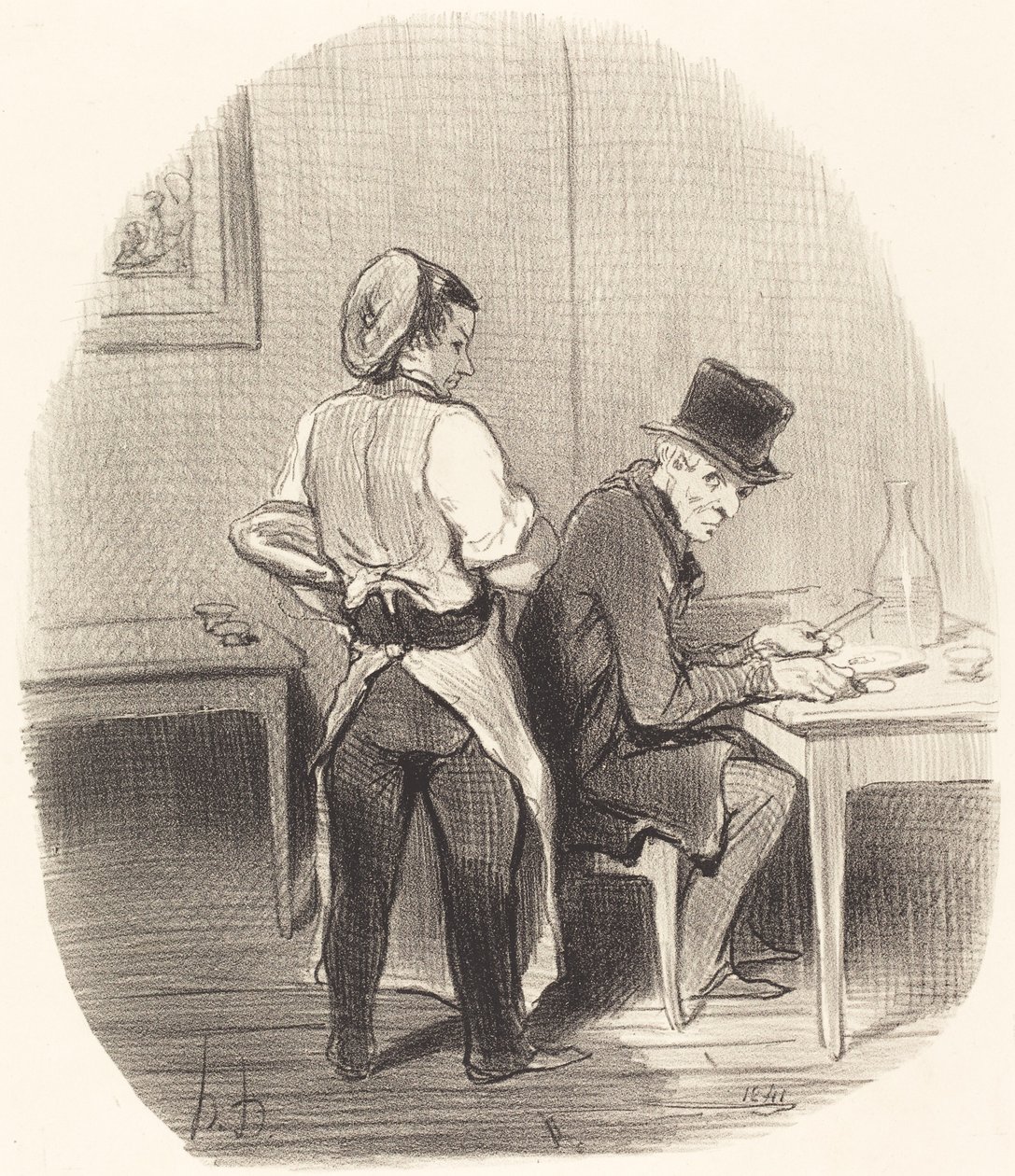 Mas, senhor, asseguro-lhe que é... vitela!... de Honoré Daumier