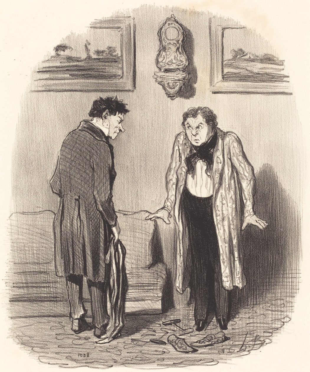 Mas quando te digo que não consigo mexer os pés... de Honoré Daumier